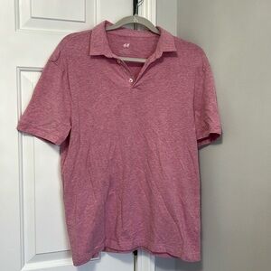 Men’s H&M pink collared shirt